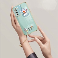 Doraemon Plating Soft Case For Vivo Y20i Y12s Y11