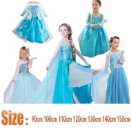 Frozen Princess Elsa Dress  for Girl Kids Costume Cosplay Party dress