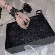 Lace Bracelet With Chain Ring Accessories Gothic