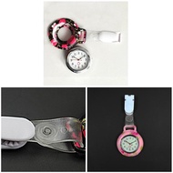 Nurses Doctor Quartz Fob Watch Silicone Case Band Pocket Watch
