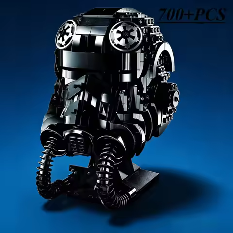 Hot Toys Anime Stormtrooper Vader Tie Fighter Pilot Helmet Building Blocks Bricks Collection Model 7