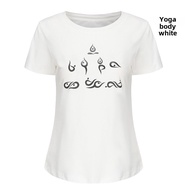 Iyengar Practice Clothes Workout Clothes Yoga T-shirt Tops Yoga Group Summer Short Sleeve Yoga Suit 