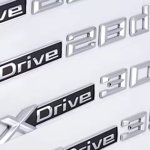 3D SDrive 20i 23i 25i 28i 20d 23d 25d 28d Car Fender Emblem Trunk Badge Sticker For BMW M X1 X3 X4 X