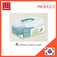 DAISO Rectangular Airtight Container With Handle 4L Food Container Storage Kitchenware