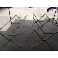 KAKI MEJA LIPAT CHROME SAIZ 6ft X 3ft / KAKI MEJA SAHAJA