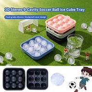 1pc New Football Silicone Ice Cube Mold - Durable Silicone Material, 9-Cavity Spherical Design, Idea