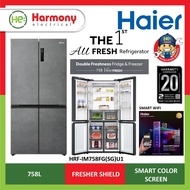 Peti Sejuk 4 Pintu HAIER 758L HRF-IM758FG(SG)U1 Wifi Teklonogi Inverter / 4 Doors WIFI Twin Inverter