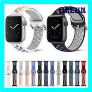 HREHN 44 45 49mm Silicone Strap For Apple Series 7 8 Ultra Smart Watch X8 XS8 Breathable Smartwatch 