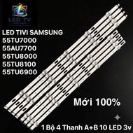 LED TV SAMSUNG 55TU7000/55AU7700/55TU8000/55TU8100/ 55TU6900-4 bar A+B 10 led 3v type 1
