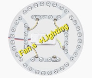 Fan s + Lighting -LED 燈片替換 吸頂燈/風扇燈 (馬蹄型)9W/12W*2