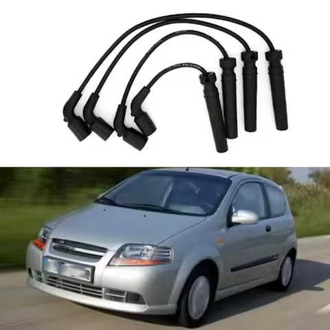 4Pcs Spark Plug Wire for Excelle 1.6 Chevrolet Aveo Cruze KALOS REZZO DAEWOO KALOS LANOS Nubira REZZ