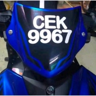 Y16zr/Y16 ABS 2024 Sticker  Nombor Plate / Depan Background