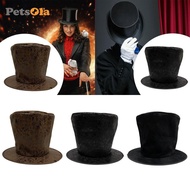 [PETSOLA] Extra Tall Top Hat Funky Carnival Themed Parties Nightclub Holiday Flat Top Role