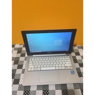 Asus white colour X201E processor intel Celeron 1.10GHZ Ram 2Gb Hard Disk 500Gb Windows 10 Microsoft