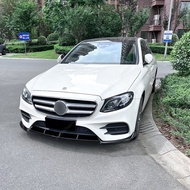 For Mercedes Benz E-Class W213 E260 E300 E43 E200 E220 E63 AMG 2016-2020 Car Front Bumper Lip Diffus