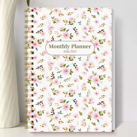 2026-2027 A5 Weekly & Monthly Planner – Jan 2026 to Dec 2027 Spiral Organizer with Calendar & Notes,