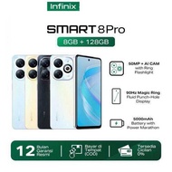 Infinix Smart 8 Pro [8GB/128GB] Extended RAM 8GB - Helio G36 - 50MP Dual Camera - 6.6" IPS LCD - 5000mAh Garansi Resmi 1 Tahun