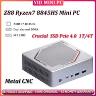 AMD Ryzen 7 8845HS MINI PC Windows 11 Pro WIFI6 BT5.2 Gaming Desktop 1 Year Warranty