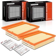 A-Premium 2-PC Engine Air Filter Compatible with Mercedes S600, S63 AMG, S65 AMG, G65 AMG, SL55 AMG,