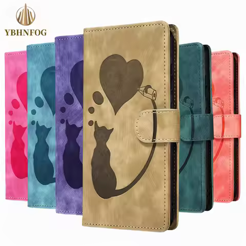 Leather Wallet Case For Samsung Galaxy S24 S23 Ultra S22 S21 Plus S20 FE Holder Magnetic Flip Stand 