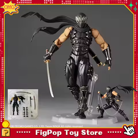 In Stock Revoltech 1/12 Amazing Yamaguchi Ryu Hayabusa Ninja Gaiden Action Anime Figures Collection 