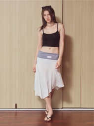 Tender Skirt in White/Gray