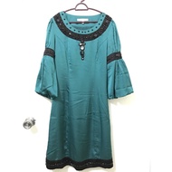 Baju raya kurung moden hijau emerald green