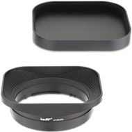 Haoge LH-S245G Metal Bayonet Square Lens Hood for Sony FE 40mm F2.5 G FE 50mm F2.5 G FE 24mm F2.8 G 