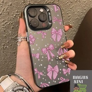 SFribbonMini Cute Pink Bow Casing For Samsung Galaxy A34 A55 A05 A54 A15 A35 A03 A24