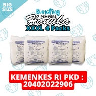 (Diorashop) Bundling Hemat Pempers Baby Hanuka 3XL/XXXL 4 packs
