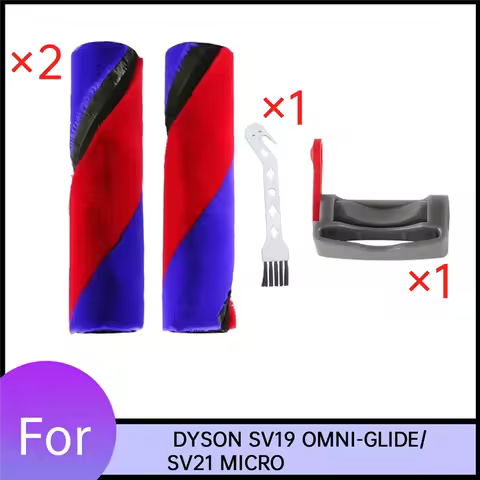 A005-2PCS Main Brush+Switch Lock For DYSON SV21 MICRO/SV19 OMNI-GLIDE Vacuum Cleaner Double Roller B