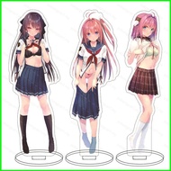 Yb AOKANA Four Rhythms On Blue Acrylic Plate Stand Plate Home Desktop Decoration