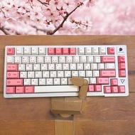 keycaps pbt keycaps Deep Cherry Keycap PBT Sublimation Original Factory Height 125 Keys Adapt to 64/