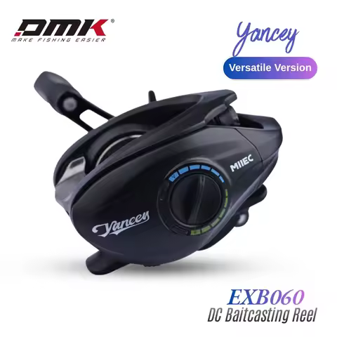 DMK Yancey Universal DC Baitcasting Reel 8.5:1 Drag Clicker Versatile 3.5-17g Lure Weight Fishing Ta