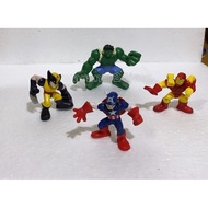 Topper avangers avanger xman hulk ironman captain america birthday cake topper figure accessories 12