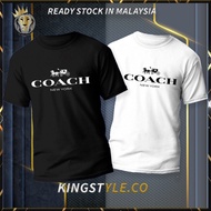 Promosi Murah COACH TShirt 100% Cotton Unisex Men Women Round Neck Short Sleeve Baju Lelaki Wanita R