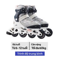 OXELO Kids' Inline Fitness Skates Fit3 - Abyss Grey