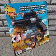 Mainan Tembakan Pistol revolver anak edukatif