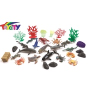 SEA LIFE WONDER 24 PCS OCEAN ANIMALS EDUCATION TOYS PLAYSET