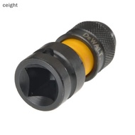 [ceight] DT7508-QZ 1/4" Hex To 1/2" Square Impact Wrench Adapter Wrench Power Tool Accessories TH