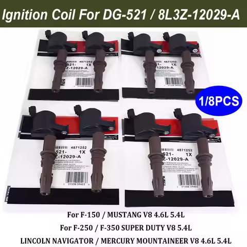 1/8 PCS Ignition Coils DG-521 8L3Z12029A DG521 8L3Z-12029-A For EXPLORER SPORT TRAC F-150 MUSTANG ME