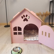 ✧❖♟Doghouse Four Seasons Universal House-Type Cat House Removable Dog House Dog Cage Cat House Cat Villa Large, Medium a