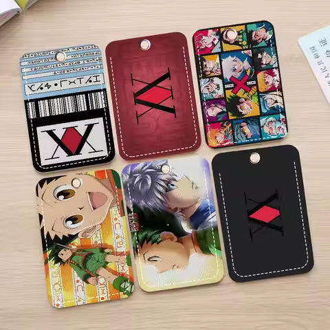 Anime Hisoka Hunter X Hunters Card Holders Student ID Card Protective Cover Cases Student Campus Acc