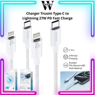 IPHONE WM Trusmi CA55-04 Type-C to Lightning 27W PD Fast Charge Charger Cable Support iPadiphone Ori