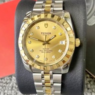Series 38mm Mechanical Classic 21013 Gold Men's Watch Fully Automatic TUDOR Watch TUDOR