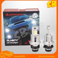 LED Autovision Clarity Bulb D4S D4R 12v 50watt 6000k Headlamp LED D4R D4R