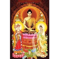 5d diamond painting - extremely beautiful three world Buddha painting