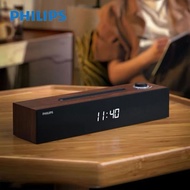 【順豐自取點免運費 一年保用】Philips HI-FI 木質立體環繞藍牙電腦迷你Soundbar (SPA3809)+桌面藍牙時鐘手機支架