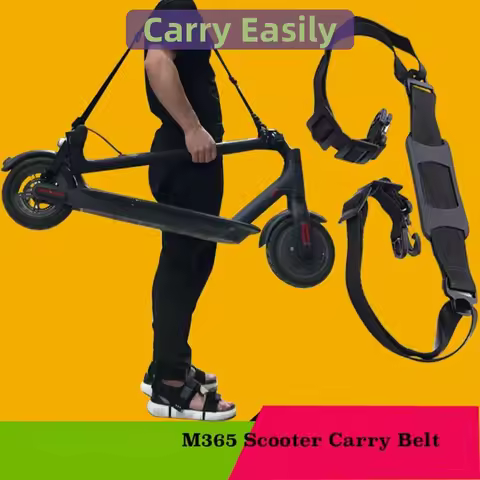 1pc Scooter Shoulder Straps Belt Skateboard Hand Carrying Handle Belt Webbing For M365 Scooter Skate