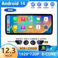 Android 14 wireless Carplay Car Radio For Mercedes Benz A GLA CLA G Class W176 X156 C117 W463 Auto G